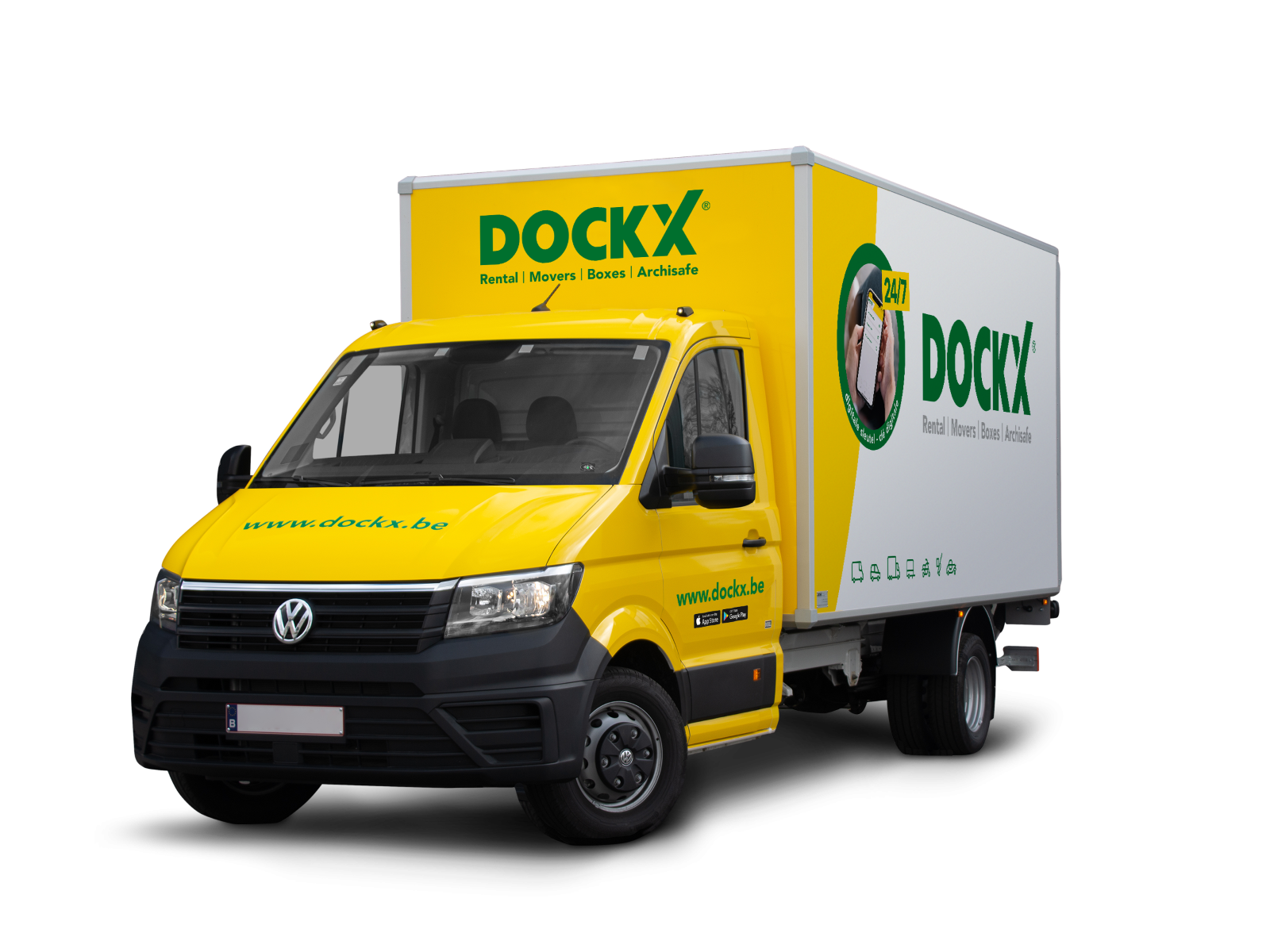 Vertrek 24/7 met je bestelwagen via de Dockx app