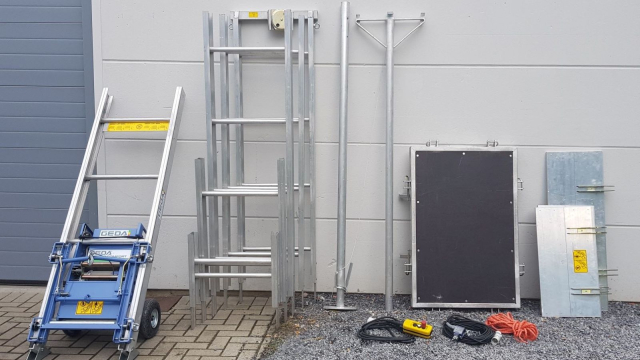 Dockx self-assembly ladder lift parts