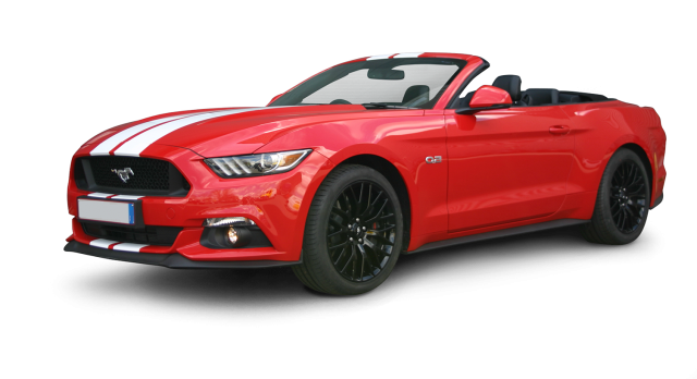 Ford Mustang cabrio rood 2019 