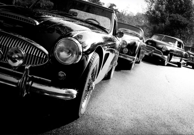 Fleet of exclusive classic cars